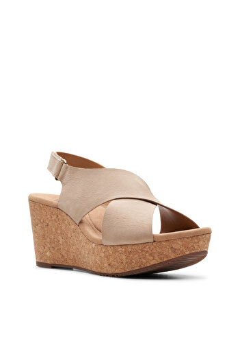 CLARKS Annadel Eirwyn Sand Nubuck CASUAL WOMEN SANDALS