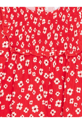 LC Waikiki Crew Neck Long Sleeve Floral Baby Girl Dress
