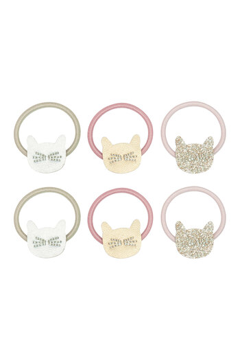 MIMI LULA Mimi & Lula Cute Cat Mini 6-Piece Rubber Buckle