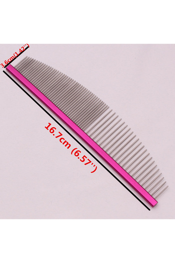 Choice C7999Fen Pet Grooming Combs Aluminum Alloy Brush For Dogs Boundary Knot Massage Tools Professional S