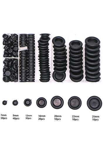 Choice 170pcs/Sets Waterproof Protect Wire Tool 7 Sizes Sealing Rubber Cables Grommet Kit Electrical Pl...