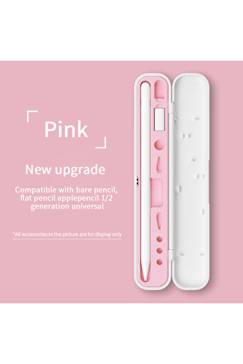 Choice علبة وردية لقلم Apple Pencil Pro 2 1 غطاء لقلم Apple Pencil من الجيل الثالث من الجيل الثاني من الجيل الأول