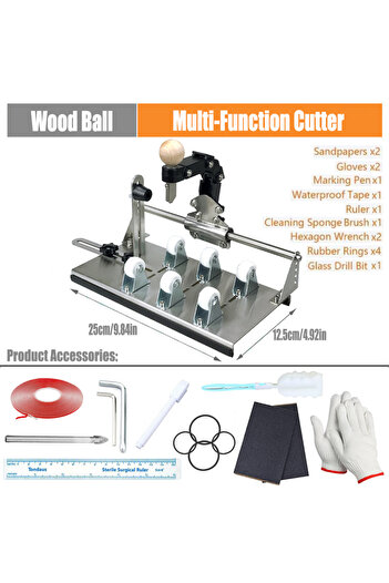 Choice wood ball Glass Bottle Cutter - Professional DIY Glass Cutting Tool for Square, Round Bottles and Bo