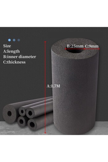 Choice Inner diameter 25mm 6-32MM Rubber Sponge Tube Air Conditioner Solar Water Heater Water Pipe Sleeve 1