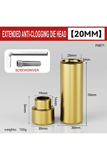 Choice 2 Extended Anti Blocking Mold Head PPR Hot Melt Machine Mold Head PPR Pipe Special Long Hot Melt Ho.