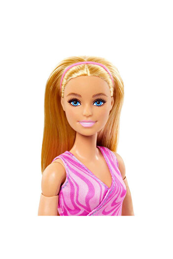 Barbie ® Sonsuz Hareket™ Bebeği,Sarışın, Çıkarılabilir sporcu atleti ve tayt giyen HRH27