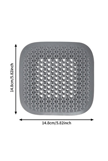 Choice A Gray Silicone Floor Drain Hair Filter Catcher Kitchen Sink Plug Filter Stopper Shower Bathtub Drai