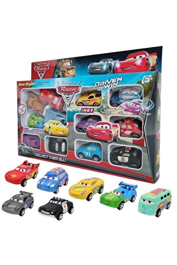Choice 12pcs 12pcs/Set Disney Pixar Cars Lightning Mcqueen Jackson Storm Mater Pvc Model Back-Force Car Toy