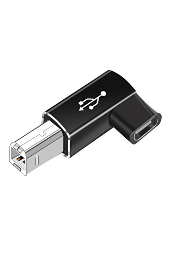 Choice Elbow black NNBILI USB B Male to USB Type C Female Adapter for Scanner Printer Converter USB Transfe