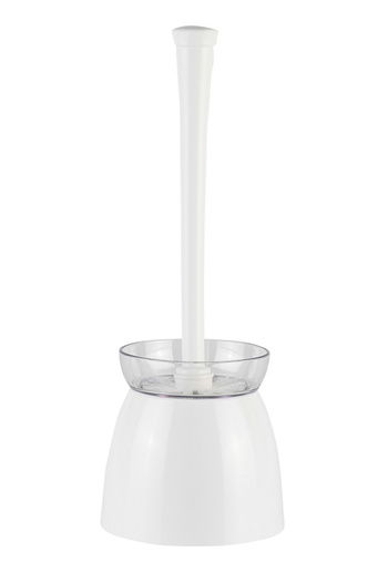 Prima Nova White Toilet Brush - Duo Body Handle