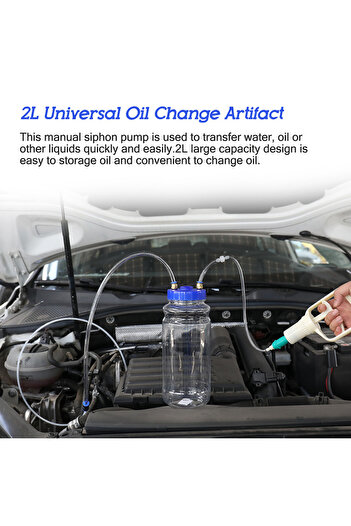 EAFC Oil Change Artifact Manual Hand Pump Engine Suction Vacuum Car Truck Van Moto Maintenance Tool 2L...