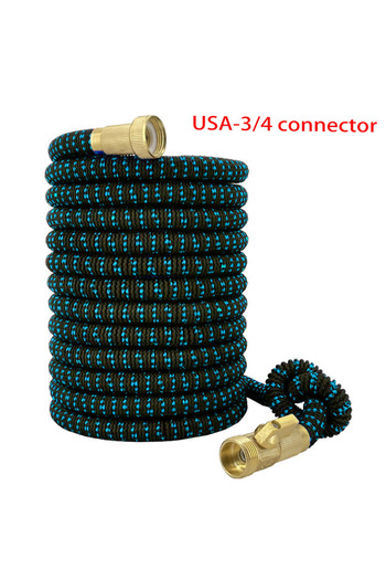 Choice 25ft 3/4'' black blue Garden Hose Expandable Magic Hose For Garden Watering And Cleaning, 3/4 ", Con