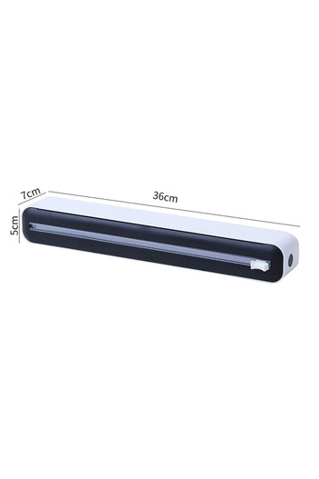 Choice Normal Type-Black 2 in 1 Plastic Wrap Dispenser Food Cling Film Cutter Wrap Storage Box Aluminum Foi