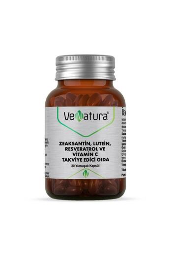 VeNatura Zeaksantin, Lutein, Resveratrol ve Vitamin C 30 Kapsül