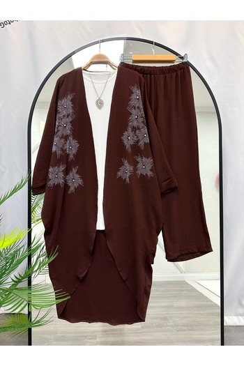 YEDİLALE Stone Kimono Suit