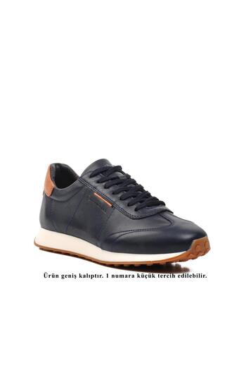 Hammer Jack Crespi 102 24020 Genuine Leather Navy Blue Men's Sneakers
