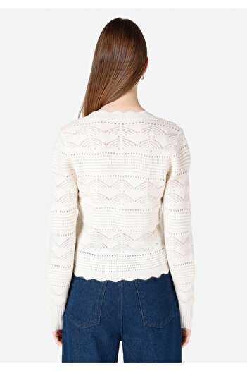 Colin's Slim Fit Women's Ecru Cardigan Cl 1067387