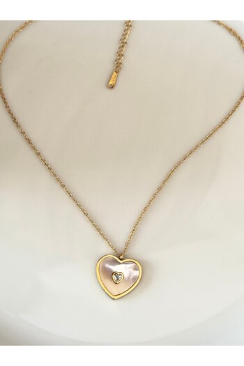 Store Women's Necklace Stainless Steel Heart Figured Romantic Valentine's Day Gift