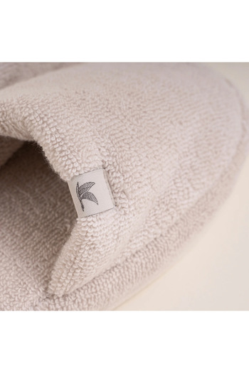 Penelope Noa Series - 44-45 Stone Color 100% Cotton Towel Slippers