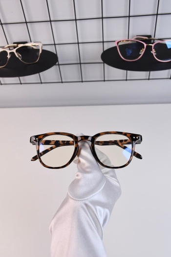 LOOKUP Blue Optical Glasses - Light Protection, Glass Changeable + Case + Cloth Gift Vintage