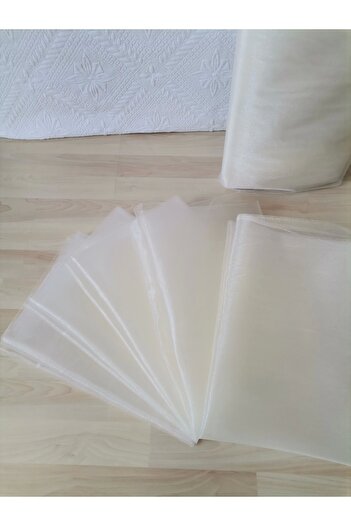 İ&DBABY 10 Pieces 100X300 Crystal Tulle Wedding and Engagement Bundle - Decoration Detailed