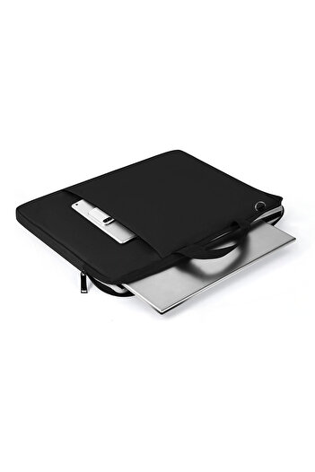 D'VERS Unisex Μαύρη θήκη Macbook - Τσάντα χειρός και ώμου για φορητό υπολογιστή 13-14-15,6-16,1-16,9 ιντσών