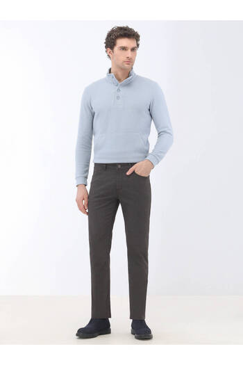 Kip Καφέ Slim Fit Casual Βαμβακερό Παντελόνι