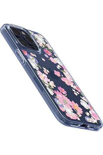 Spigen iPhone 15 Pro Kılıf Liquid Crystal 4 Tarafı Tam Koruma Blossom - ACS06558
