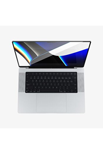 Spigen MacBook Pro 16" (2023 / 2021) ile Uyumlu Cam Ekran Koruyucu Tam Kaplayan Black - AGL04233