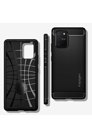 Spigen Galaxy S10 Lite Kılıf Rugged Armor Matte Black - ACS00676