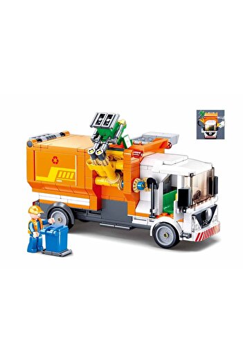 Sluban Town Series - Garbage Truck Building Blocks 326 PCS with Minifigure
