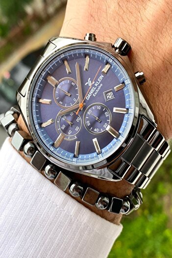 Daniel Klein Steel Cord Men's Wrist Watch+bracelet