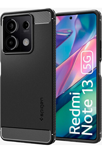Spigen Husă pentru Xiaomi Redmi Note 13 5G Rugged Armor Matte Black