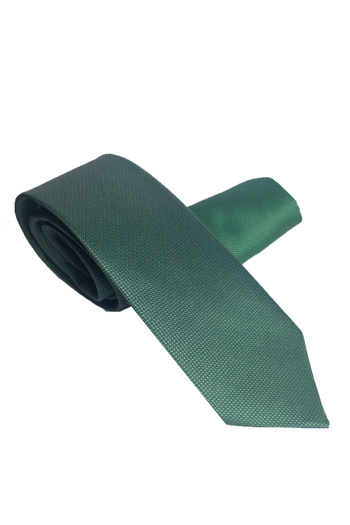 Kravatistan 7 cm Wide Green Tie Handkerchief Set