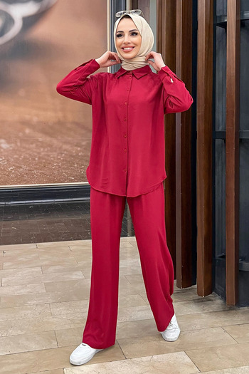 TOFİSA 11339-FUSIA Tunic+Pants