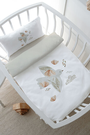Tuğba Kuğu Royal Series Flying Bird Park Bed Duvet Cover Set - 80X120
