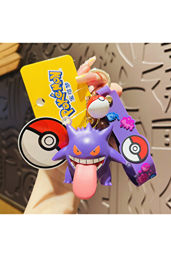 Choice Gengar FUNISM Pokémon Keychain Anime Doll Gengar Pikachu Plusle Minun Car Pendant Couple Backpack Pe