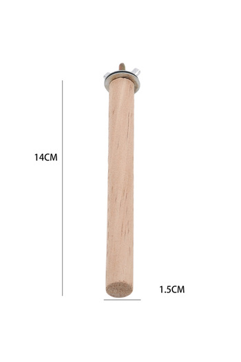 Choice 1.5x14cm Parrot Pet Raw Standing Stick Wood Hanging Stand Rack Toy Sticksstand Parakeet Branch Perch