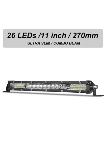 Choice 10inch led light bar Slim Spot Flood LED Bar Off Road 12V 24V LED Light Bar/Work Light For Car 4x4 T