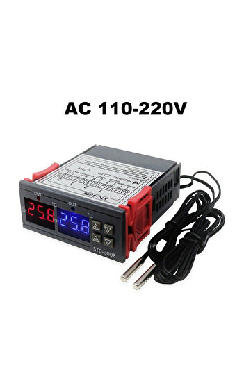 Choice AC 110V-220V Dual Digital Temperature Controller Thermostat Thermoregulator Incubator Relay LED 12V2