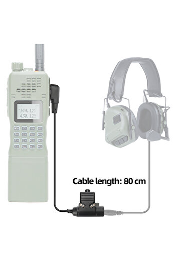 BAOFENG Airsoft Tactical Headset U94 PTT with Button for UV-5R UV-S9 Plus UV-21 17 Pro 2...
