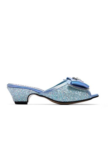 Baby DS Blue Elsa Bow Slippers