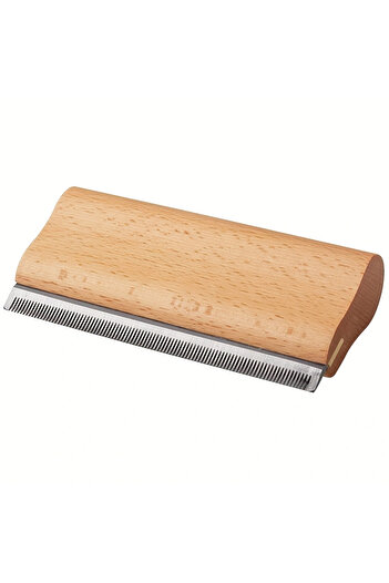 Choice1 L Wood PET Cat Dog Horse Removal Shedding Grooming Tool Hair Brush Comb Long Hair self-Cleaning