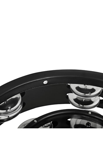Choice Red Drum Circle Double Row Rattle Drum Rings Tambourine Semicircle Orff Percussion Musical Instrumen