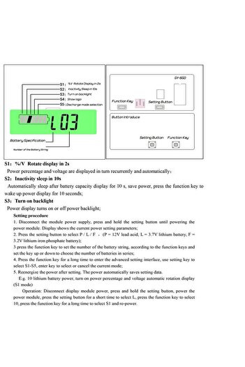 Choice CHINA 7 to 100V Lead Acid Lithium Battery Capacity Indicator Car Motorcycle Digital Voltmeter Voltag