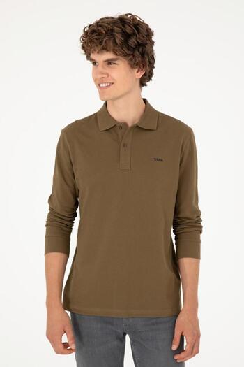 U.S. Polo Assn. Polo Neck Buttoned 100% Cotton Men's Sweatshirt