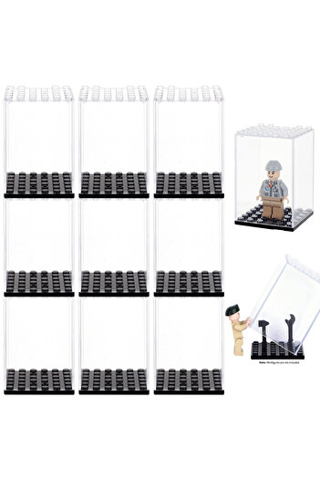 Choice1 Building Block Display Box Small Particles Suitable For Lego Minifigures Clear Desktop Dust Box S...