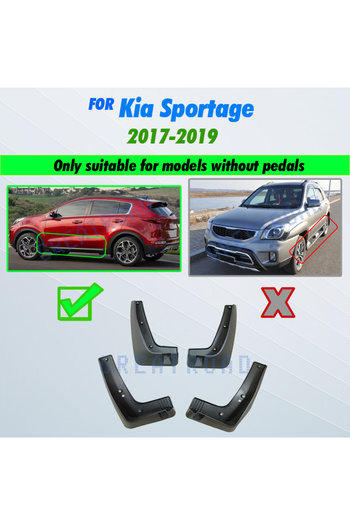 Choice 2017-2019 Set Molded Car Mud Flaps For Kia Sportage 2017 2018 2019 QL Mudflaps Splash Guards Mud Fla