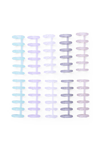 Choice Type 2 KW-trio Binding Spine Combs 6Holes Loose Leaf Binder Album Rings for DIY Notebook Photo Album