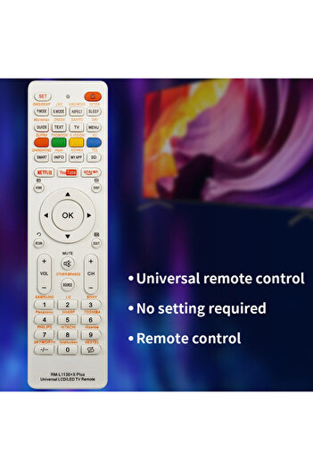 Choice white Universal RM-L1130+X Replacement Remote Control for Television TV RM-L113+12 RM-L1130+8